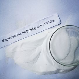 Formulário branco da partícula do pó do filtro de óleo do silicato do magnésio para alimentos fritados